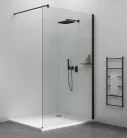 Polc, Sapho Esca polc faliprofilhoz, 230x120 mm, matt fekete ES8425