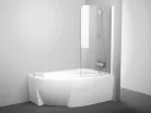 Kádparaván, Ravak Rosa CVSK1 160/170 jobb kádparaván matt fehér+transparent 7QRS0E00Y1