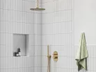Trópusi zuhany, Ravak esőztető zuhanyfej köralakú, 250 mm 980.60GLB, Gold Brushed X07P1238
