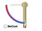 Mosdó csaptelep, Ravak Espirit mosdó csaptelep BeCool 340 mm ES 015.61GLB, Gold Brushed X070561