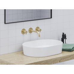   Falba süllyesztett csaptelep, Ravak Espirit mosdócsaptelep ES 019.60GLB.O1, Gold Brushed X070600