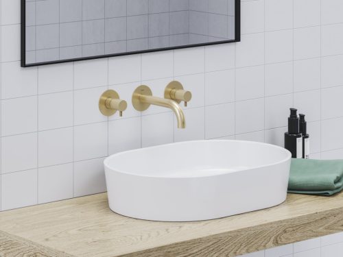 Falba süllyesztett csaptelep, Ravak Espirit mosdócsaptelep ES 019.60GLB.O1, Gold Brushed X070600