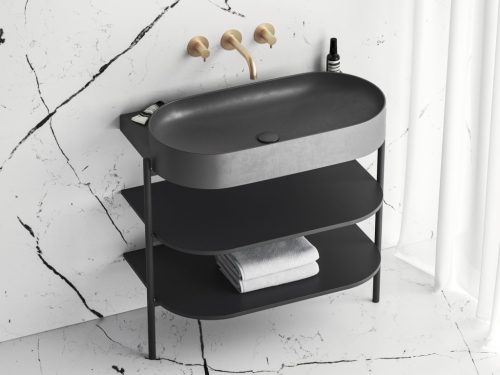 Falba süllyesztett csaptelep, Ravak Espirit mosdócsaptelep ES 019.60GLB.O1, Gold Brushed X070600