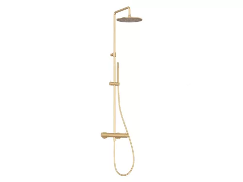 Zuhanyszett, Ravak Espirit termosztátos zuhanyoszlop szettel ES 091.60GLB, Gold Brushed X070614