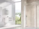 Zuhanyajtó, Ravak Chrome CRV1-80 zuhanyajtó matt fehér+transparent 1QV40E01Z1