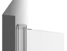 Zuhanyajtó, Ravak Chrome CRV1-80 zuhanyajtó matt fehér+transparent 1QV40E01Z1