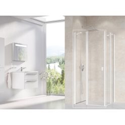   Zuhanyajtó, Ravak Chrome CRV2-100 zuhanyajtó matt fehér+transparent 1QVA0E00Z1