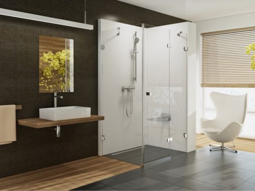 Zuhanykabin, Ravak Ravak Brilliant BSDPS-100 jobb zuhanykabin króm+transparent 0UPA0A00Z1