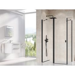   Fix fal, Ravak Chrome CPS-100 fix oldalfal fekete+transparent 9QVA0300Z1