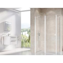   Fix fal, Ravak Chrome CPS-100 fix oldalfal matt fehér+transparent 9QVA0E00Z1