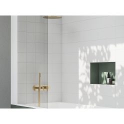   Falba süllyesztett csaptelep, Ravak Espirit háromutas, szettel, Gold Brushed X070606