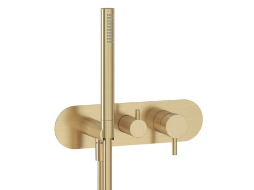 Falba süllyesztett csaptelep, Ravak Espirit szettel, kétutas, Gold Brushed X070611