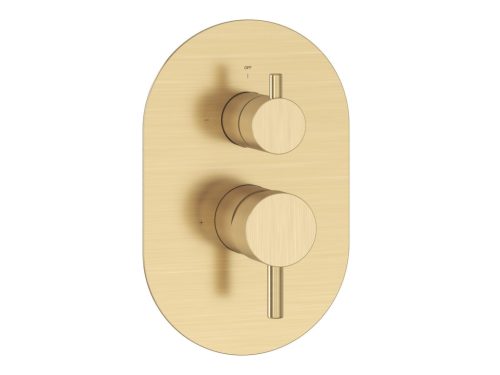 Falba süllyesztett csaptelep, Ravak Espirit kétutas, ES 065.60GLB.O2.RB07E, Gold Brushed X070612