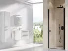 Zuhanyajtó, Ravak Chrome CSD1-80 zuhanyajtó fekete+transparent 0QV40300Z1