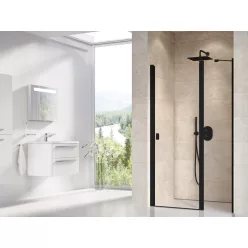   Zuhanyajtó, Ravak Chrome CSD2-120 zuhanyajtó fekete+transparent 0QVGC300Z1