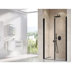   Zuhanyajtó, Ravak Chrome CSDL2-100 zuhanyajtó fekete+transparent 0QVAC30LZ1