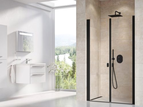 Zuhanyajtó, Ravak Chrome CSDL2-100 zuhanyajtó fekete+transparent 0QVAC30LZ1