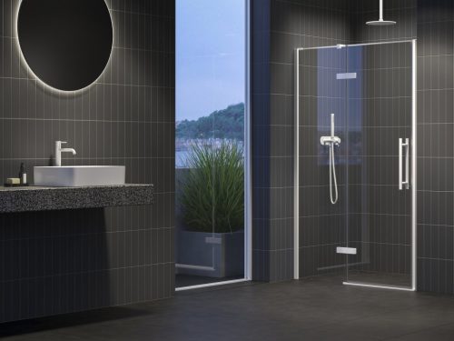 Zuhanyajtó, Ravak COOL! COSD2-100 zuhanyajtó matt fehér+transparent X0VVACE00Z1