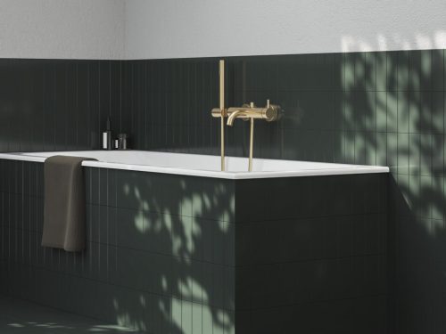 Zuhanytartó, Ravak Fali állítható zuhanytartó 611.60GLB, Gold Brushed X07P1240