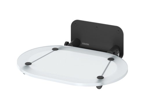 Ülőke, Ravak Chrome ülőke Clear/fekete B8F0000065