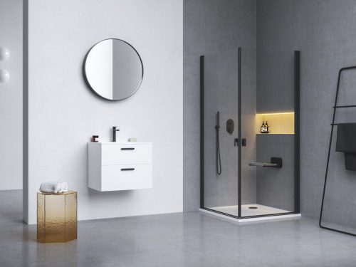 Ülőke, Ravak Chrome ülőke Clear/fekete B8F0000065