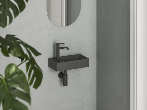 Mosdó, Ravak Veda Wall 40 kézmosó bal antracit XJXL3240000