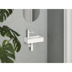   Mosdó, Ravak Veda Wall 40 kézmosó bal matt fehér XJXLE240000