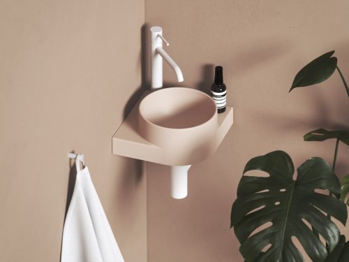 Mosdó, Ravak Yard 28 C kerámiamosdó Alabaster Pink XJX0G228000