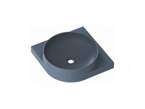 Mosdó, Ravak Yard 45 C kerámiamosdó Deepsea Blue, túlfolyó furat nélkül XJX07045000