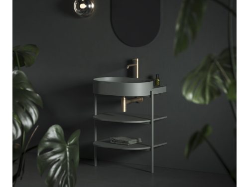 Alsó szekrény, Ravak CS Yard 60 fürdőszobai bútor, Grey Green D800008005