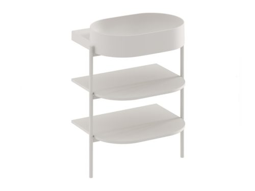 Alsó szekrény, Ravak CS Yard 60 fürdőszobai bútor, Smoke Grey D80000O005