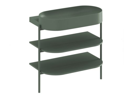 Alsó szekrény, Ravak CS Yard 80 fürdőszobai bútor, Grey Green D800008006