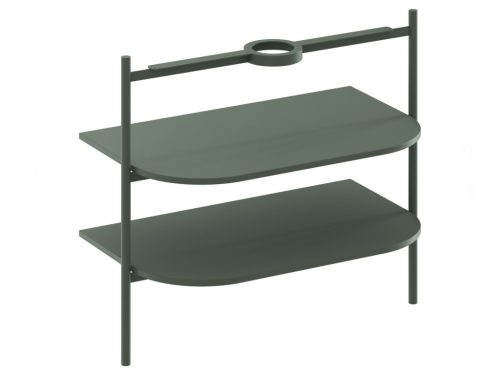 Alsó szekrény, Ravak CS Yard 80 fürdőszobai bútor, Grey Green D800008006