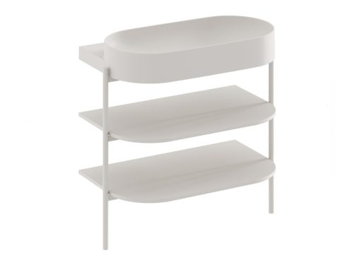 Alsó szekrény, Ravak CS Yard 80 fürdőszobai bútor, Smoke Grey D80000O006