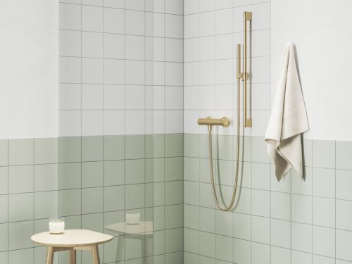 Zuhany csaptelep, Ravak Espirit fali, zuhanyszett nélkül ES 032.60GLB, Gold Brushed X070604