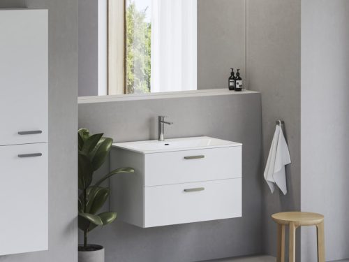 Mosdó, Ravak Chrome Slim 80 kerámiamosdó, fehér, furattal XJX01180002