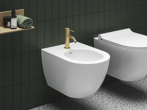 Bidé csaptelep, Ravak Espirit álló,150 mm leersztő nélkül ES 056.60GLB, Gold Brushed X070605