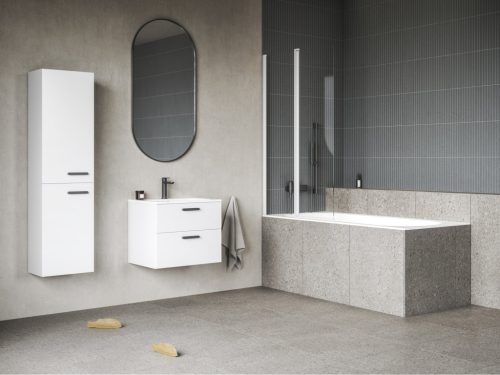 Kádparaván, Ravak CVS2-100 bal kádparaván matt fehér+transparent 7QLA0E00Z1