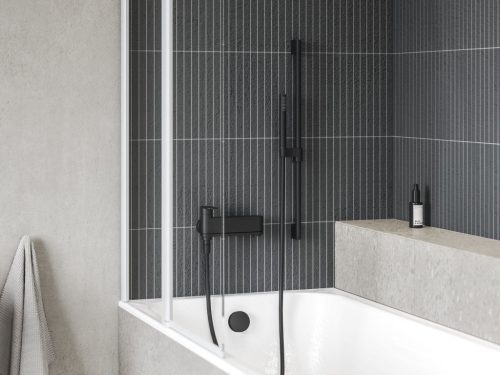 Kádparaván, Ravak CVS2-100 bal kádparaván matt fehér+transparent 7QLA0E00Z1