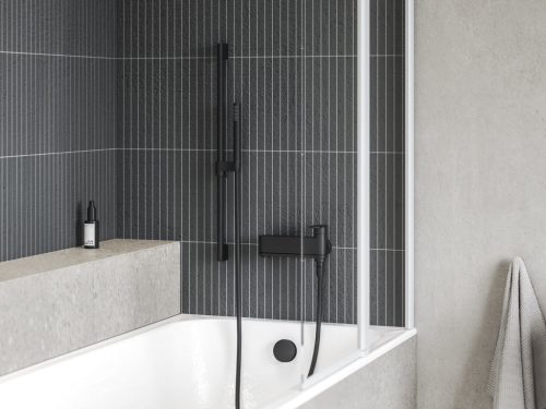 Kádparaván, Ravak CVS2-100 jobb kádparaván matt fehér+transparent 7QRA0E00Z1