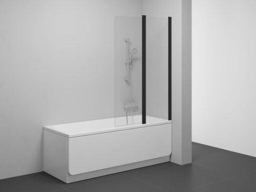 Kádparaván, Ravak CVS2-100 jobb kádparaván fekete+transparent 7QRA0300Z1