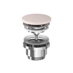   Lefolyó, Ravak Flat mosdó lefolyó kerámia fedéllel, Alabaster Pink X03072