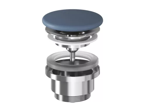 Lefolyó, Ravak Flat mosdó lefolyó kerámia fedéllel, Deepsea Blue X03069