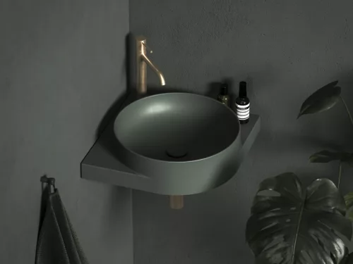 Lefolyó, Ravak Flat mosdó lefolyó kerámia fedéllel, Grey Green X03070