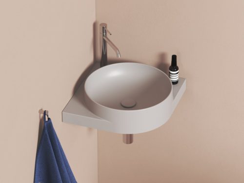 Lefolyó, Ravak Flat mosdó lefolyó kerámia fedéllel, Smoke Grey X03071