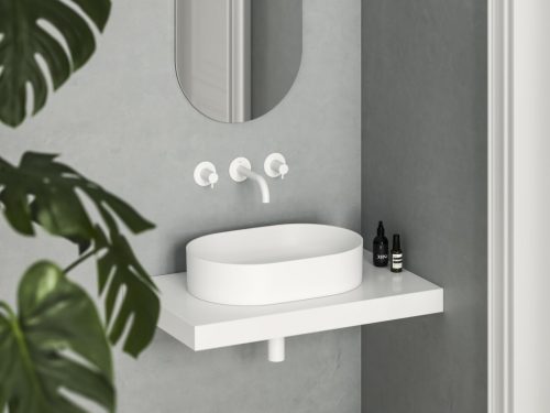 Mosdó, Ravak Ceramic Slim O 55 kerámiamosdó matt fehér XJX0E155000