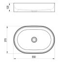 Mosdó, Ravak Ceramic Slim O 55 kerámiamosdó matt fehér XJX0E155000