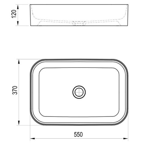 Mosdó, Ravak Ceramic Slim R 55 kerámiamosdó matt fehér XJX0E155004