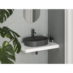   Mosdó, Ravak Ceramic Slim Shelf O 55 kerámiamosdó antracit XJX03155001
