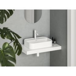   Mosdó, Ravak Ceramic Slim Shelf R 55 kerámiamosdó matt fehér XJX0E155005